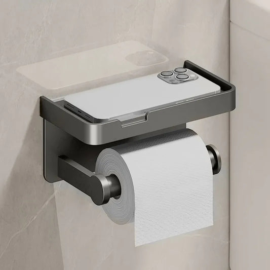 Toilet Paper Holder With Storage Rack